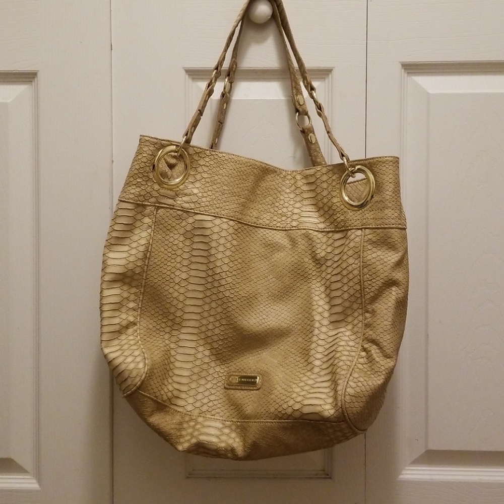 Steve Madden•Large, faux croc skin shoulder bag